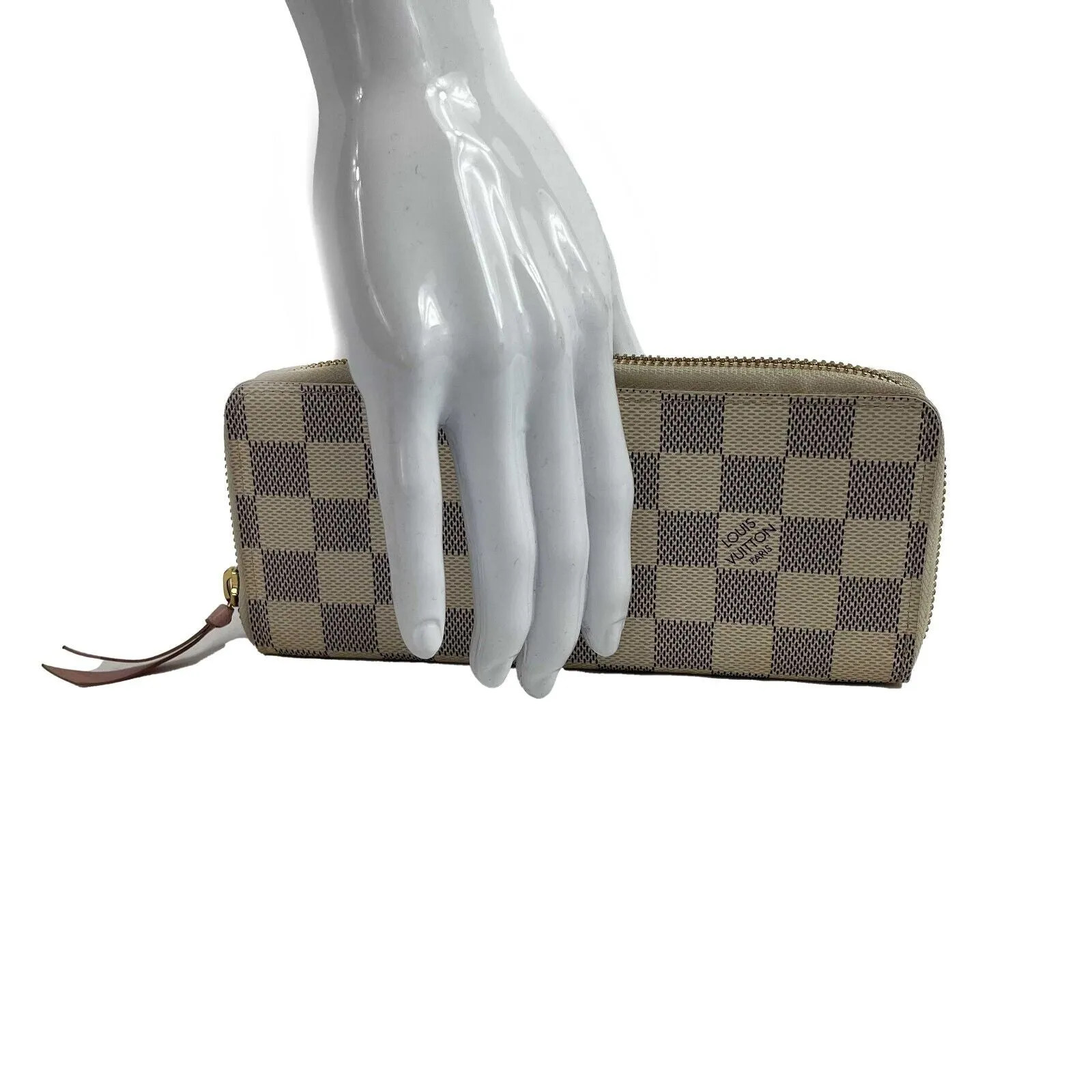 Louis Vuitton - Beige Zippy Wallet Damier Azur N41669 - Beige Damier Azur